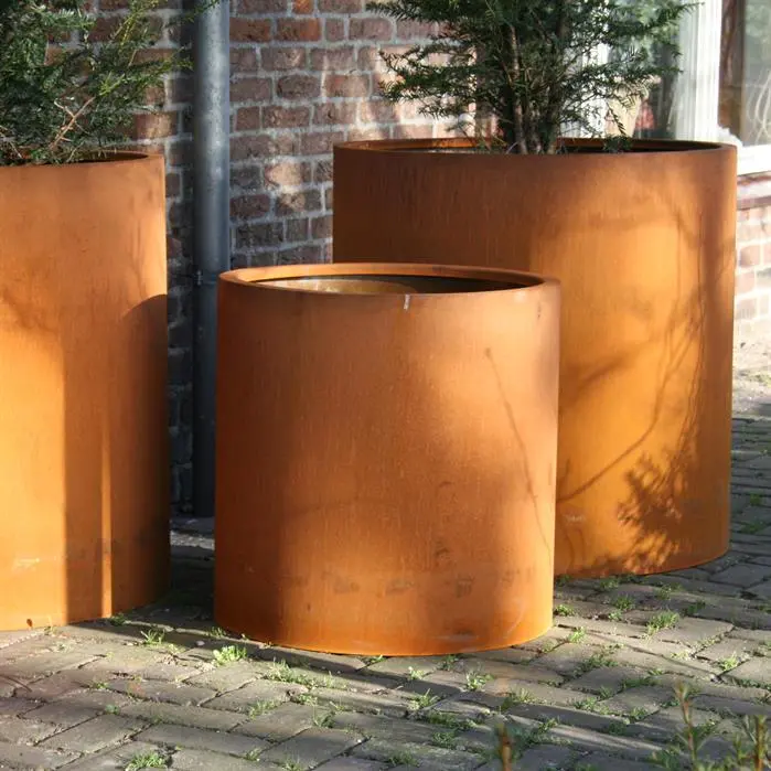 Pflanzgefäß aus Cortenstahl Circum standard